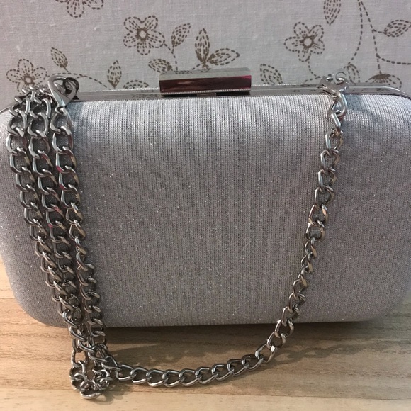 Raindrop Bridal Clutch;Raindrop Beads Wedding Bridesmaid Clutch. Studded bag - Picture 6 of 6